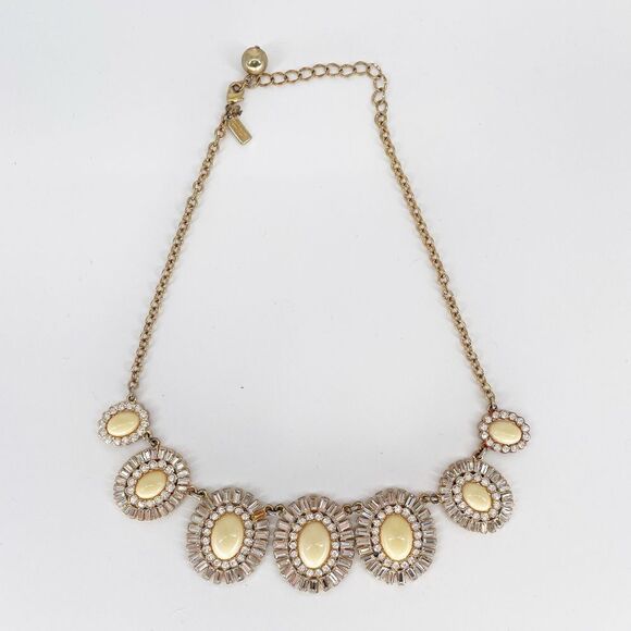Kate Spade Capri Garden Graduated Frontal Statement Necklace Gold Plated - Picture 2 of 5